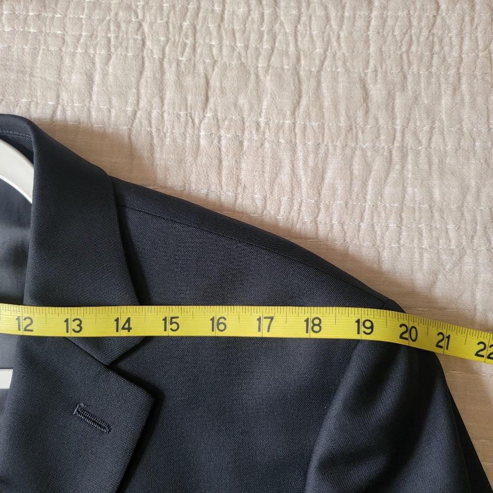 Lauren Ralph Lauren LRL 100%‎ Wool Two-Button Closure Suit Jacket Coat Size 44R - Picture 11 of 13